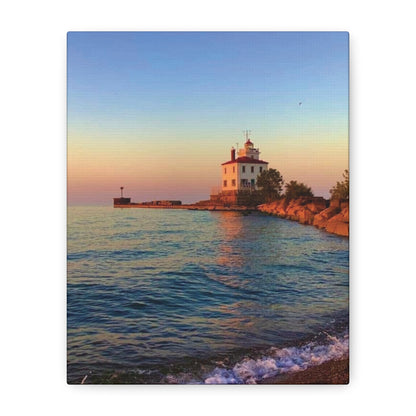 Colorful Canvas Print • "Lighthouse Glow" • Vertical or Horizontal orientations • Sizes from 8"x10" to 30"x40"