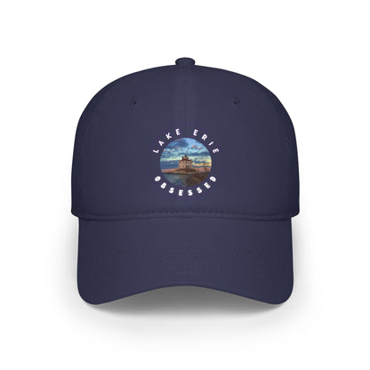 Casual Photo Baseball Cap • "Winter at the Light" • 7 fabric colors