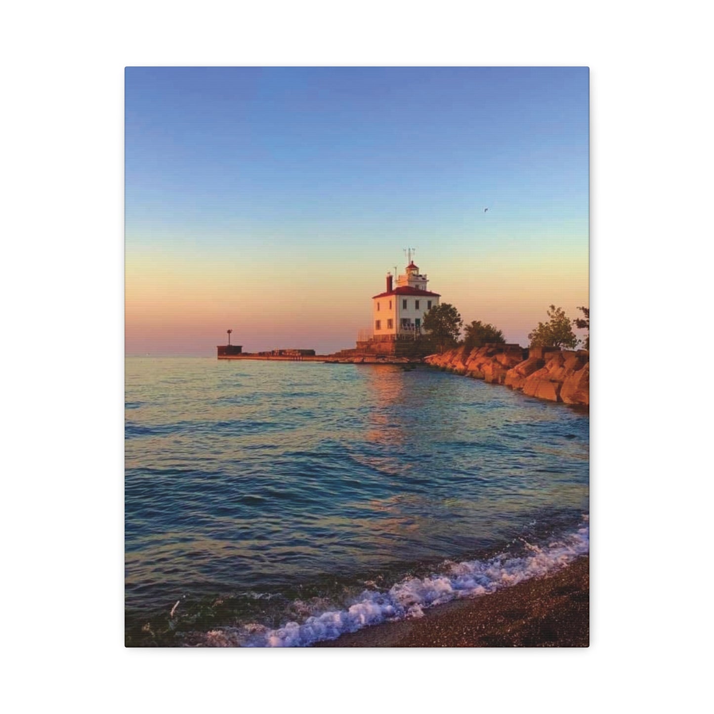 Colorful Canvas Print • "Lighthouse Glow" • Vertical or Horizontal orientations • Sizes from 8"x10" to 30"x40"