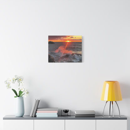 Colorful Canvas Print • "Fiery Splash at Avon Lake" • Vertical or Horizontal orientations • Sizes from 8"x10" to 30"x40"