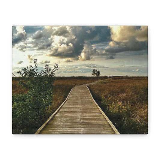 Colorful Canvas Print • "Boardwalk to Erie" • Vertical or Horizontal orientations • Sizes from 8"x10" to 30"x40"