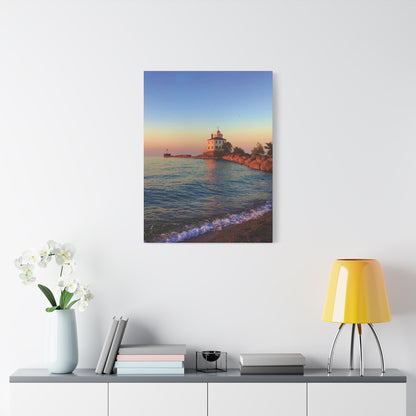 Colorful Canvas Print • "Lighthouse Glow" • Vertical or Horizontal orientations • Sizes from 8"x10" to 30"x40"