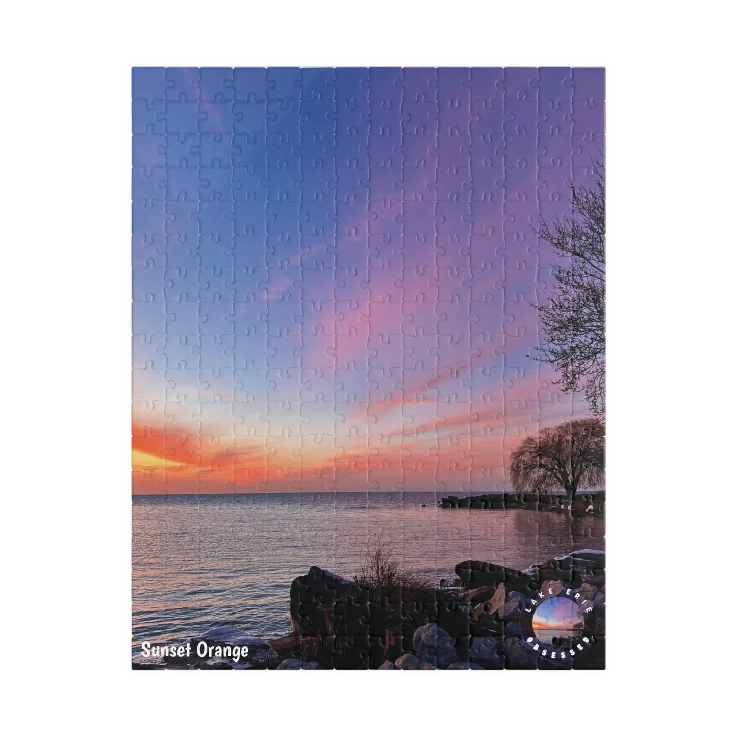 Dazzling Jigsaw Puzzle • "Sunset Orange" • 110, 252, 520, & 1014-Piece Puzzles