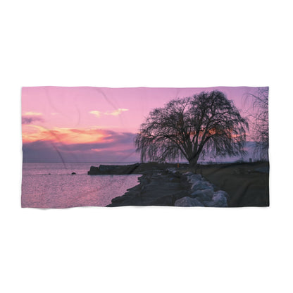 Vibrant Photo Beach Towel • "Willow at Edgewater" • Relax in Style