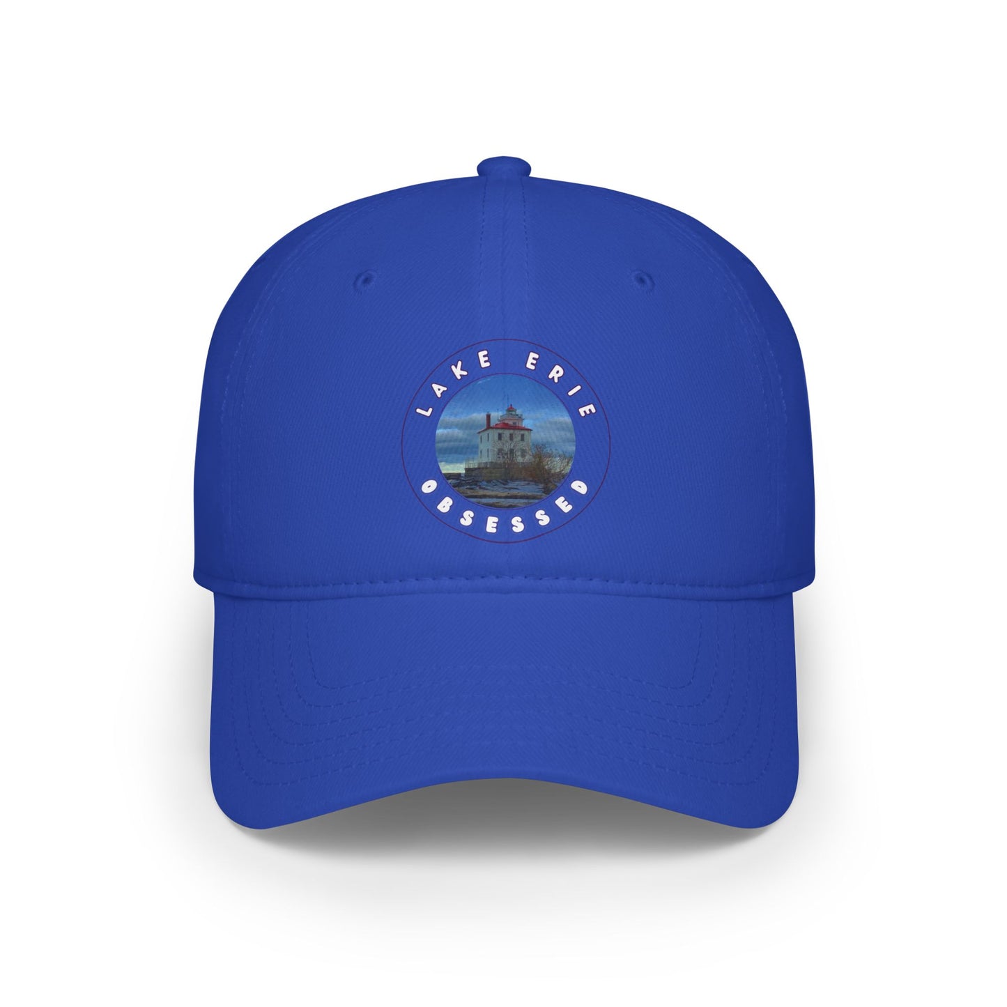 Casual Photo Baseball Cap • "Breakwater Lighthouse" • 7 fabric colors