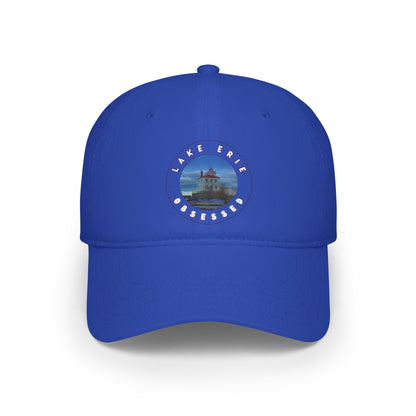 Casual Photo Baseball Cap • "Breakwater Lighthouse" • 7 fabric colors