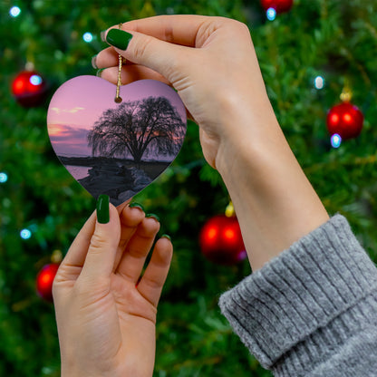 Lake Erie Obsessed Ceramic Christmas Ornaments • Star, Circle, Heart, or Snowflake keepsake