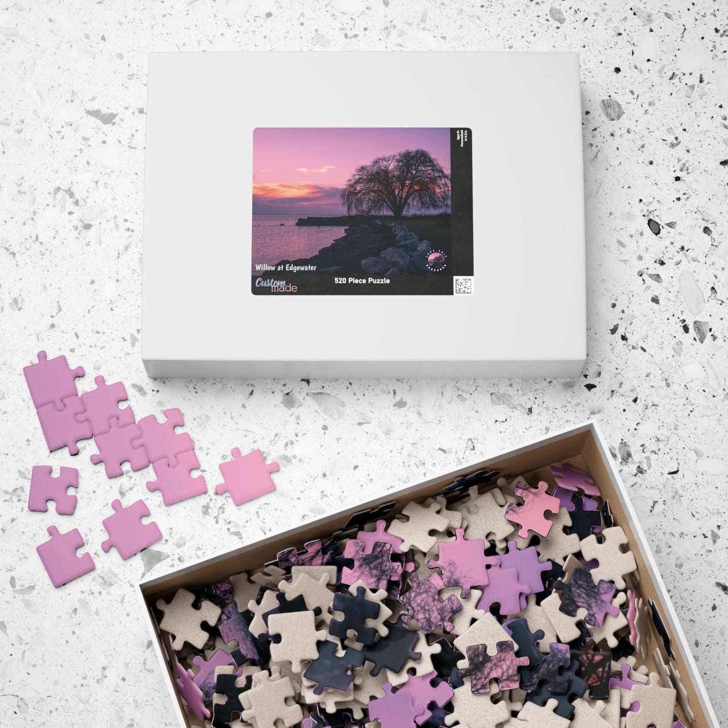 Dazzling Jigsaw Puzzle • "Willow at Edgewater" • 110, 252, 520, & 1014-Piece Puzzles