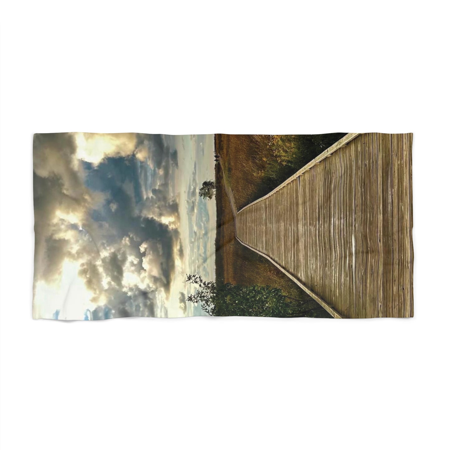 Vibrant Photo Beach Towel • "Boardwalk to Erie" • Relax in Style