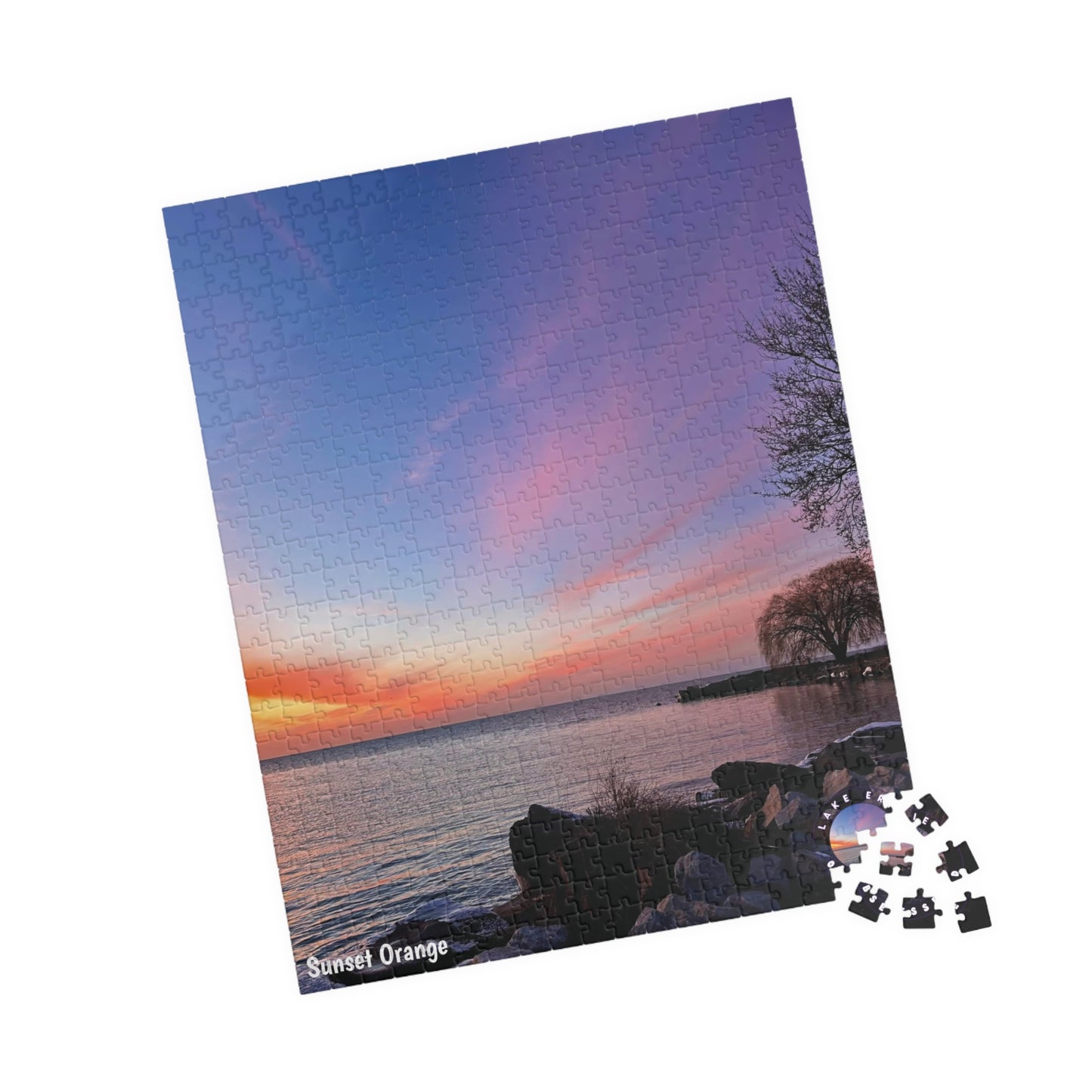 Dazzling Jigsaw Puzzle • "Sunset Orange" • 110, 252, 520, & 1014-Piece Puzzles