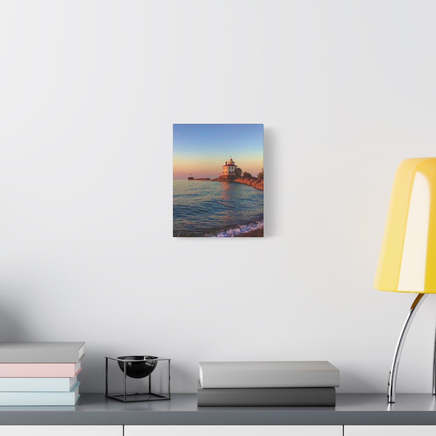 Colorful Canvas Print • "Lighthouse Glow" • Vertical or Horizontal orientations • Sizes from 8"x10" to 30"x40"