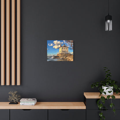 Colorful Canvas Print • "Fairport Harbor West Breakwater Light" • Vertical or Horizontal orientations • Sizes from 8"x10" to 30"x40"