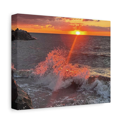 Colorful Canvas Print • "Fiery Splash at Avon Lake" • Vertical or Horizontal orientations • Sizes from 8"x10" to 30"x40"