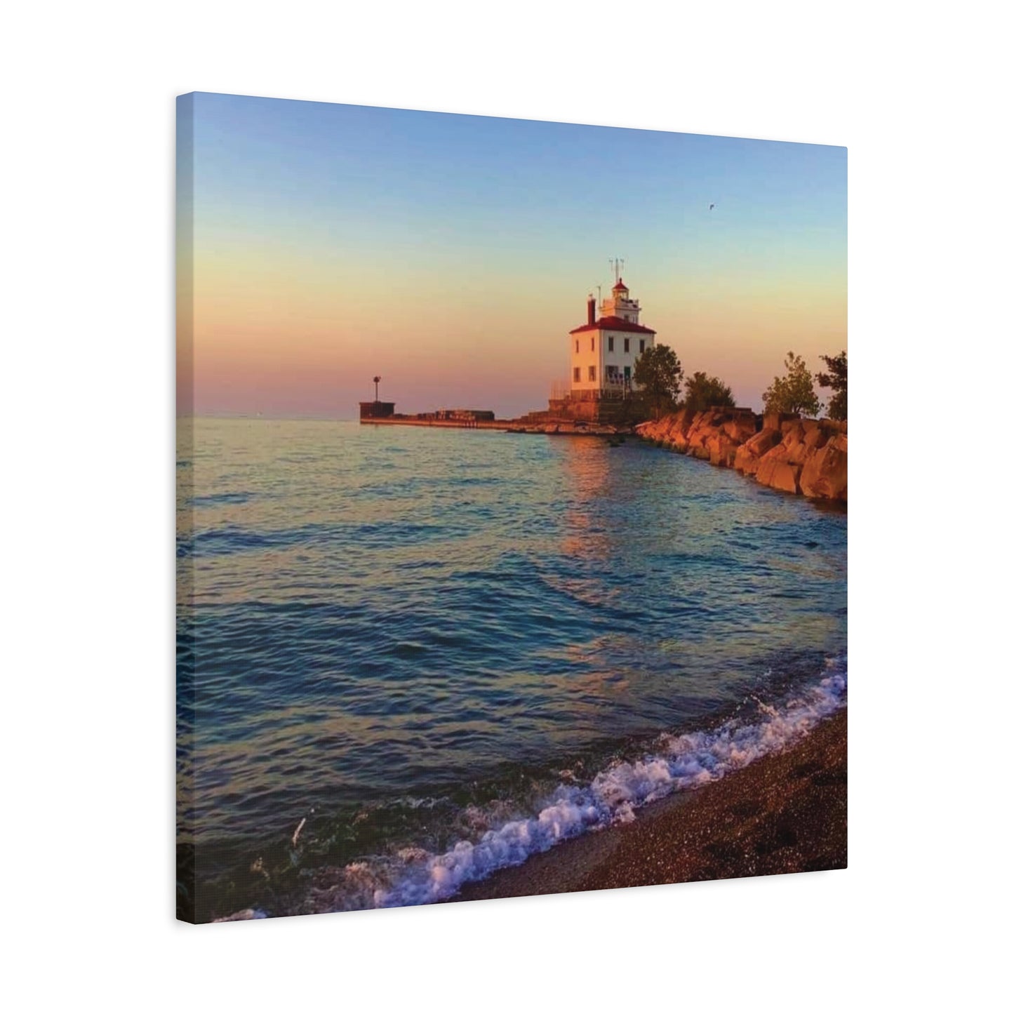 Colorful Canvas Print • "Lighthouse Glow" • Vertical or Horizontal orientations • Sizes from 8"x10" to 30"x40"