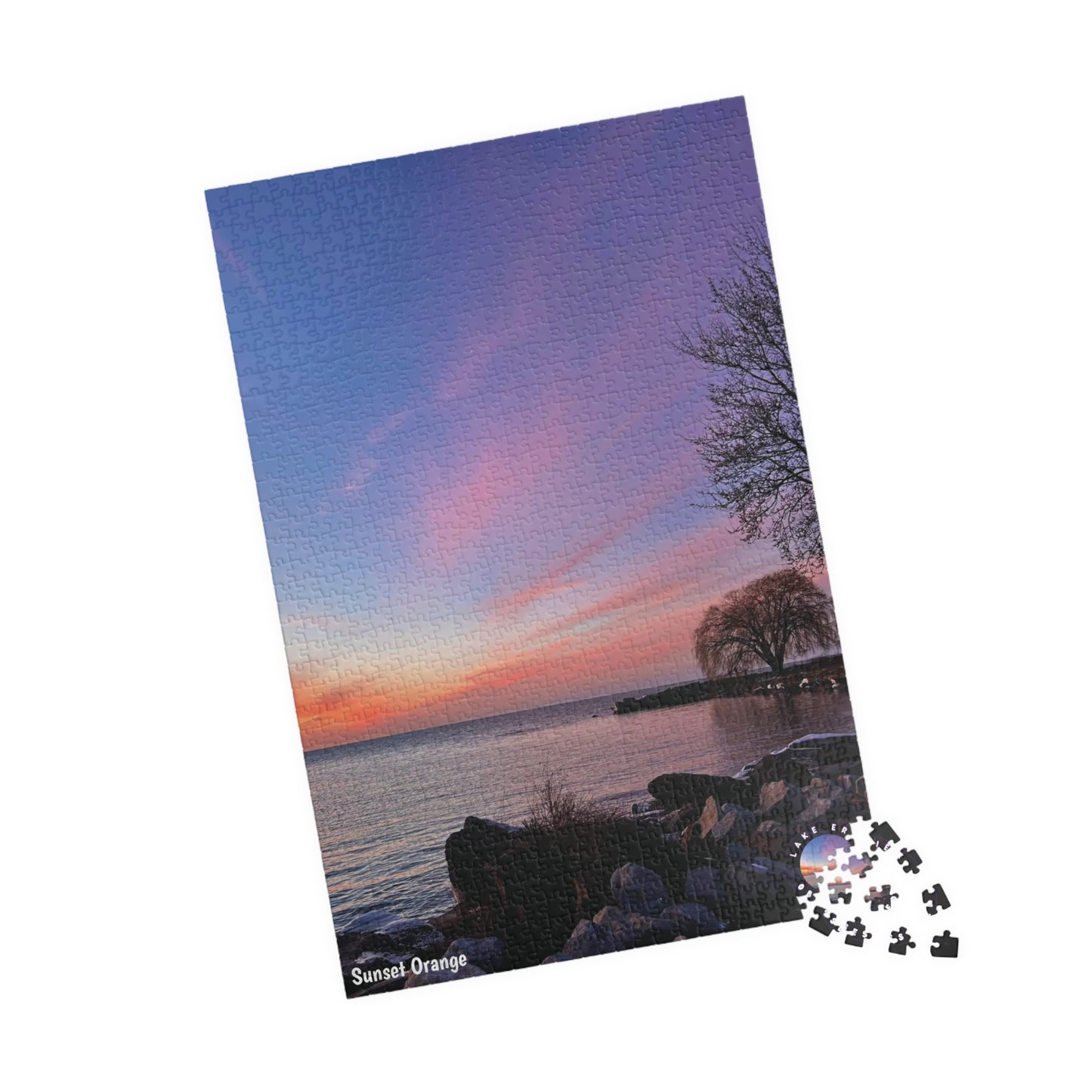 Dazzling Jigsaw Puzzle • "Sunset Orange" • 110, 252, 520, & 1014-Piece Puzzles