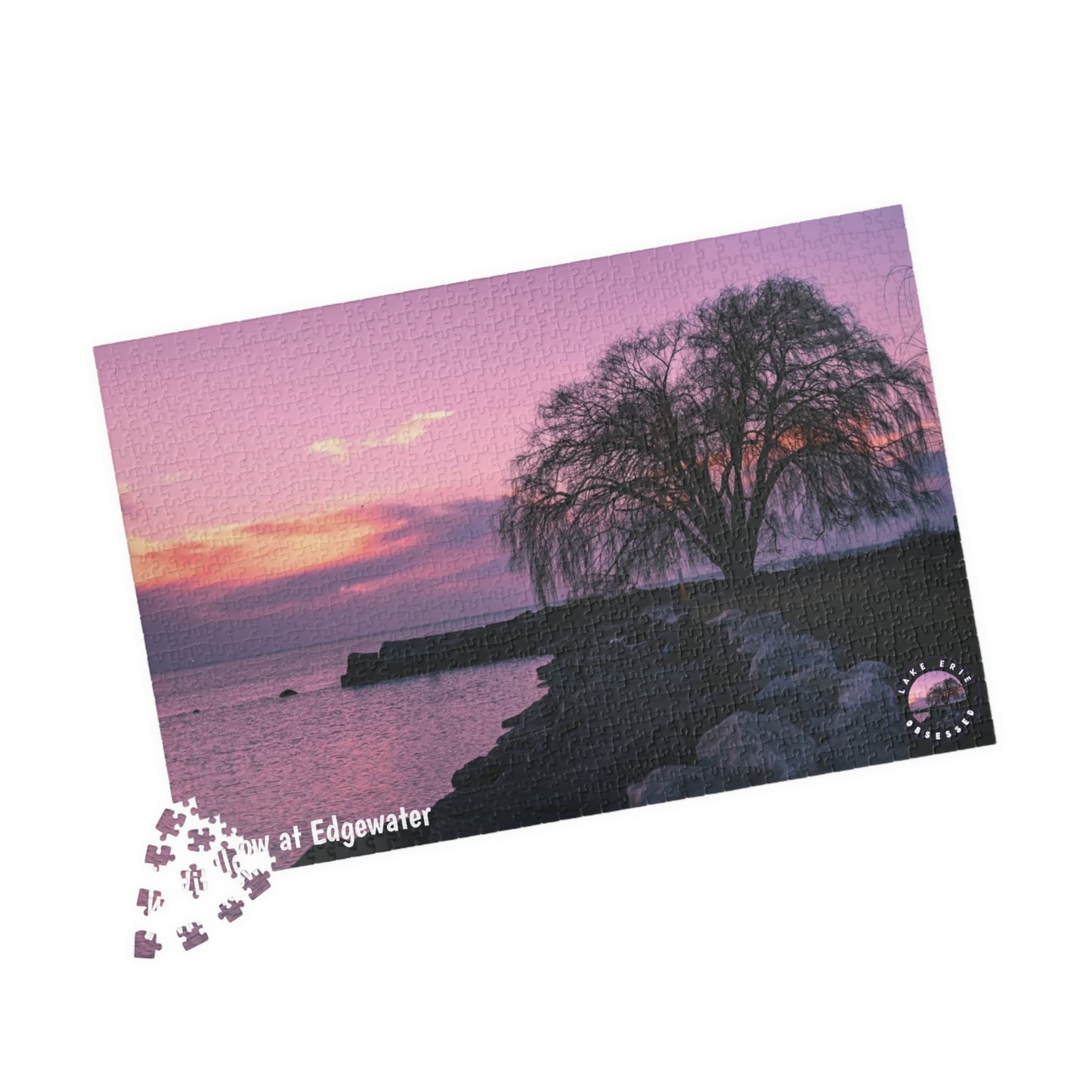 Dazzling Jigsaw Puzzle • "Willow at Edgewater" • 110, 252, 520, & 1014-Piece Puzzles