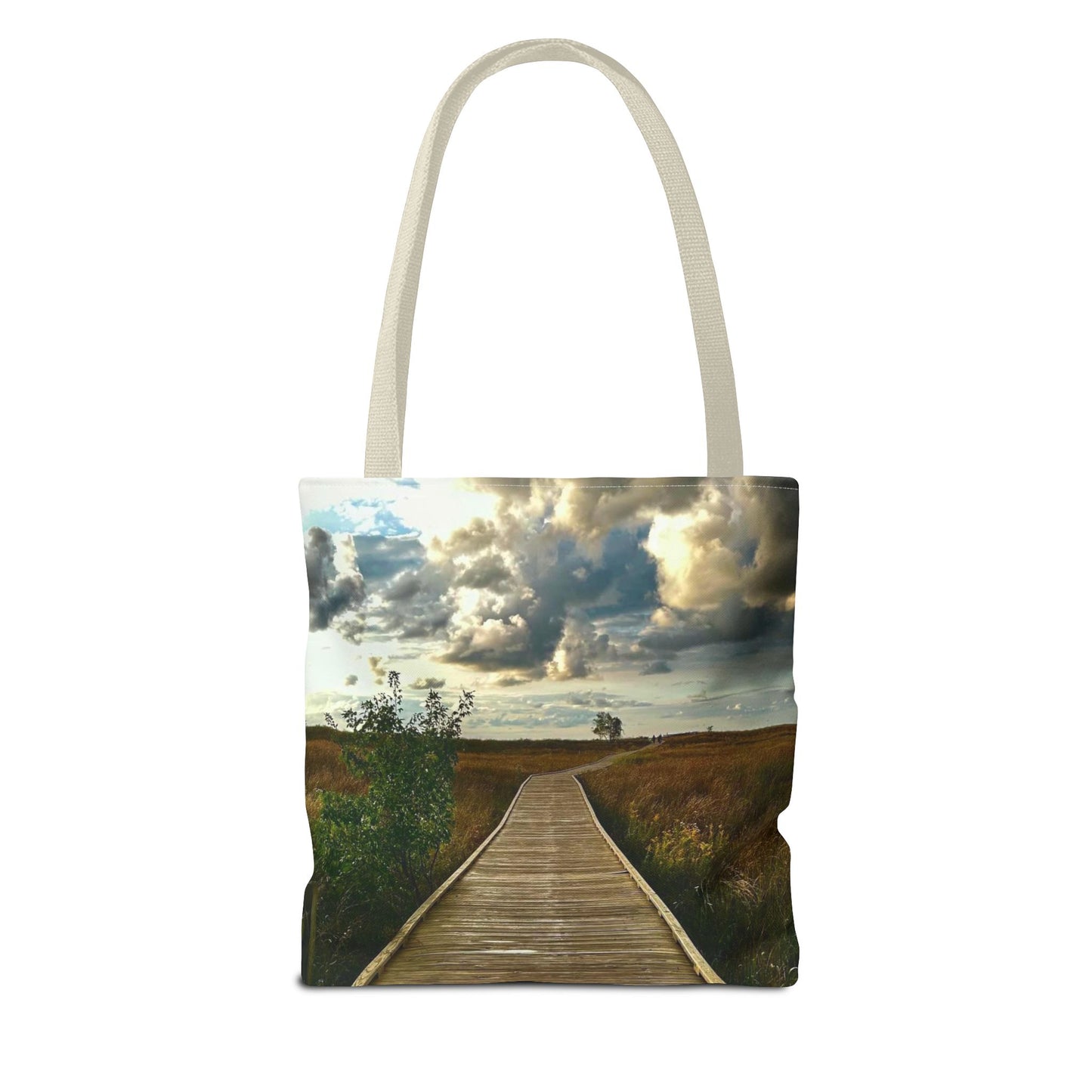 Stylish Photo Tote Bag • "Boardwalk to Erie" • 5 color handle choices