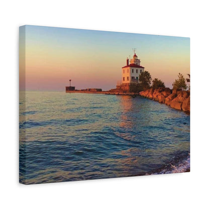 Colorful Canvas Print • "Lighthouse Glow" • Vertical or Horizontal orientations • Sizes from 8"x10" to 30"x40"