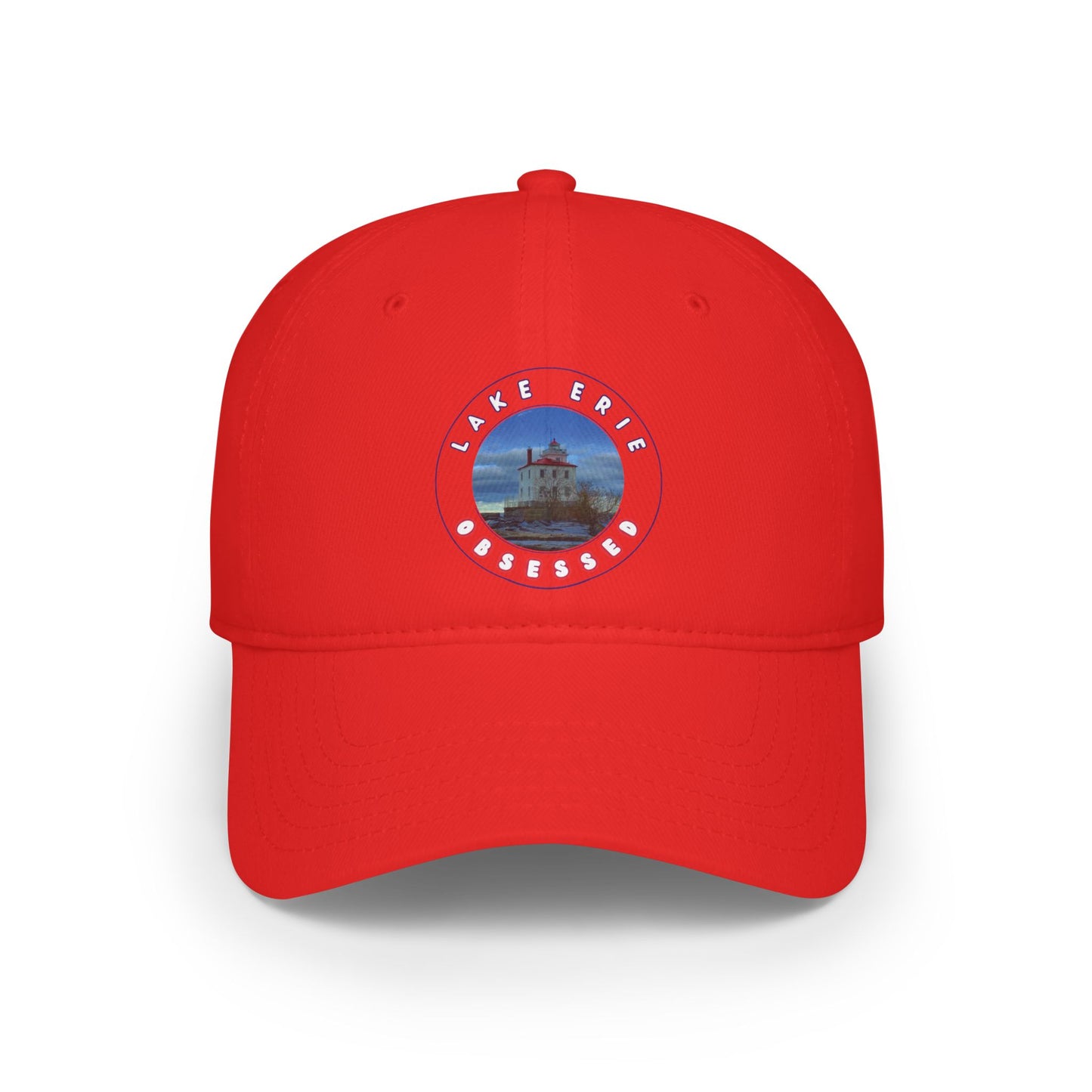 Casual Photo Baseball Cap • "Breakwater Lighthouse" • 7 fabric colors