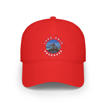 Casual Photo Baseball Cap • "Breakwater Lighthouse" • 7 fabric colors
