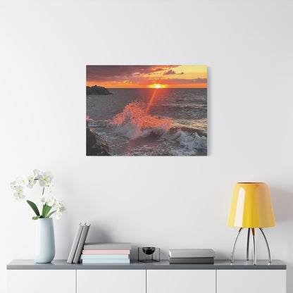 Colorful Canvas Print • "Fiery Splash at Avon Lake" • Vertical or Horizontal orientations • Sizes from 8"x10" to 30"x40"