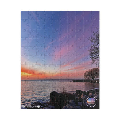 Dazzling Jigsaw Puzzle • "Sunset Orange" • 110, 252, 520, & 1014-Piece Puzzles