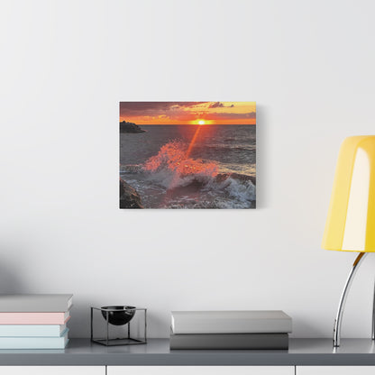 Colorful Canvas Print • "Fiery Splash at Avon Lake" • Vertical or Horizontal orientations • Sizes from 8"x10" to 30"x40"