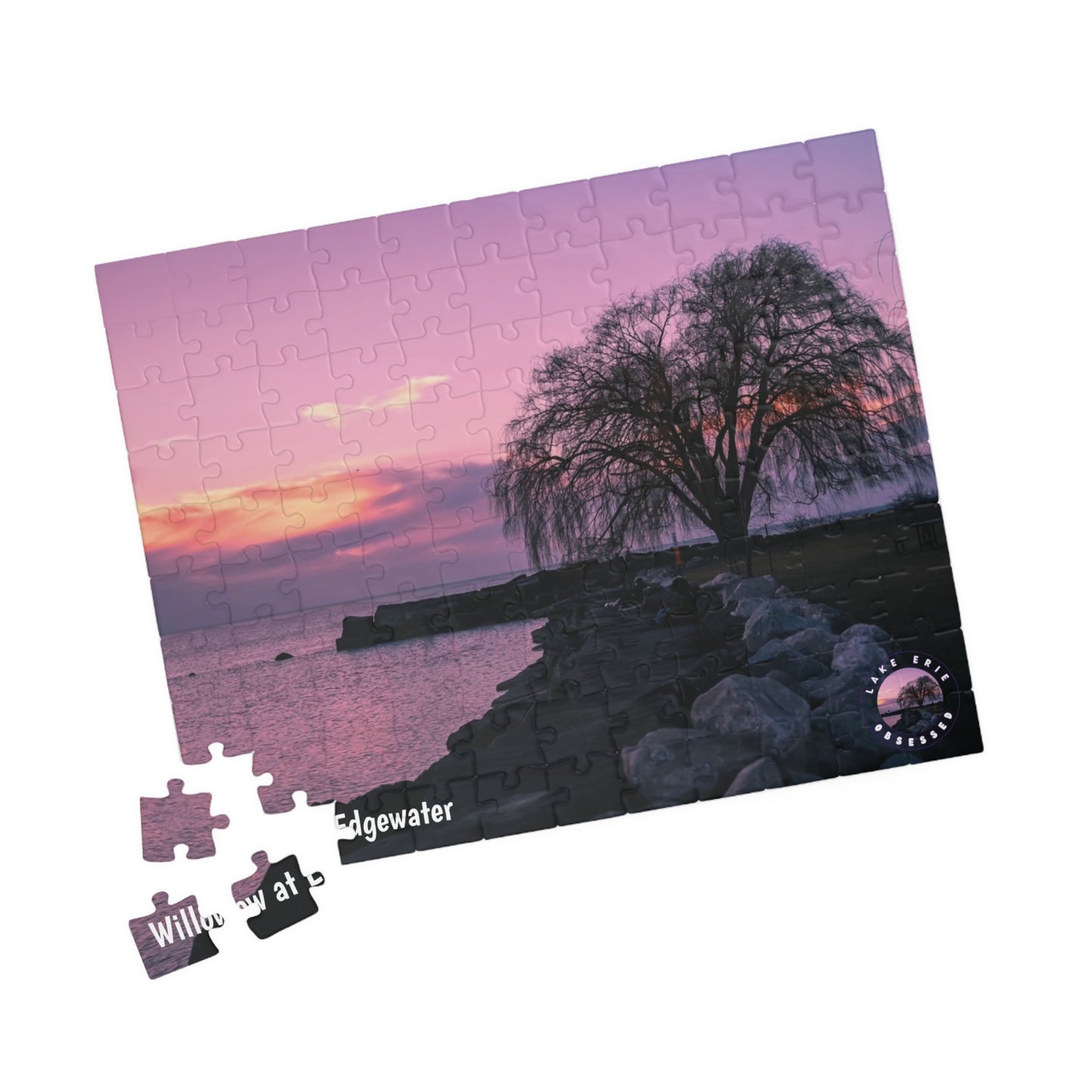 Dazzling Jigsaw Puzzle • "Willow at Edgewater" • 110, 252, 520, & 1014-Piece Puzzles