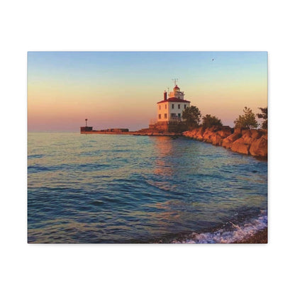 Colorful Canvas Print • "Lighthouse Glow" • Vertical or Horizontal orientations • Sizes from 8"x10" to 30"x40"