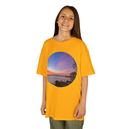 Sunset Orange • Kids Heavy Cotton™ Tee • 15 colors