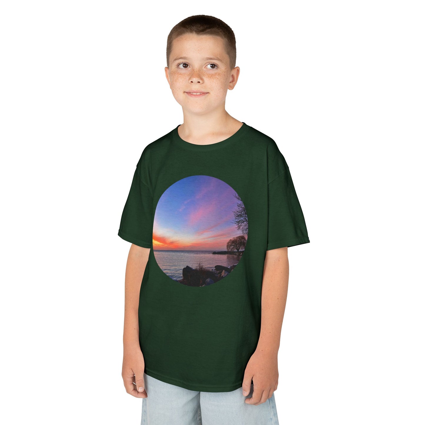 Sunset Orange • Kids Heavy Cotton™ Tee • 15 colors