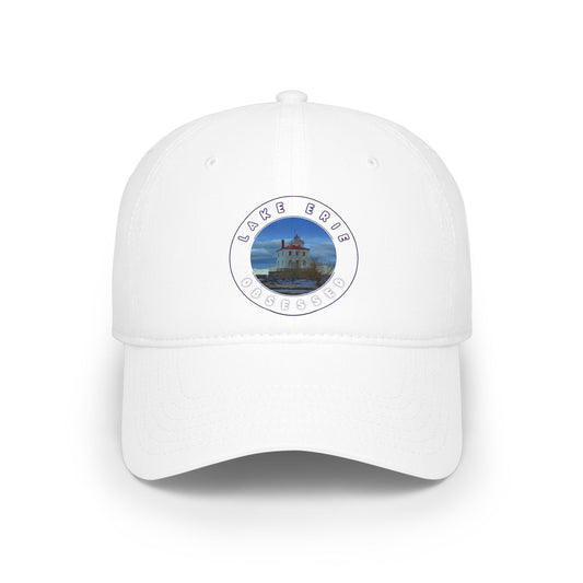 Casual Photo Baseball Cap • "Breakwater Lighthouse" • 7 fabric colors