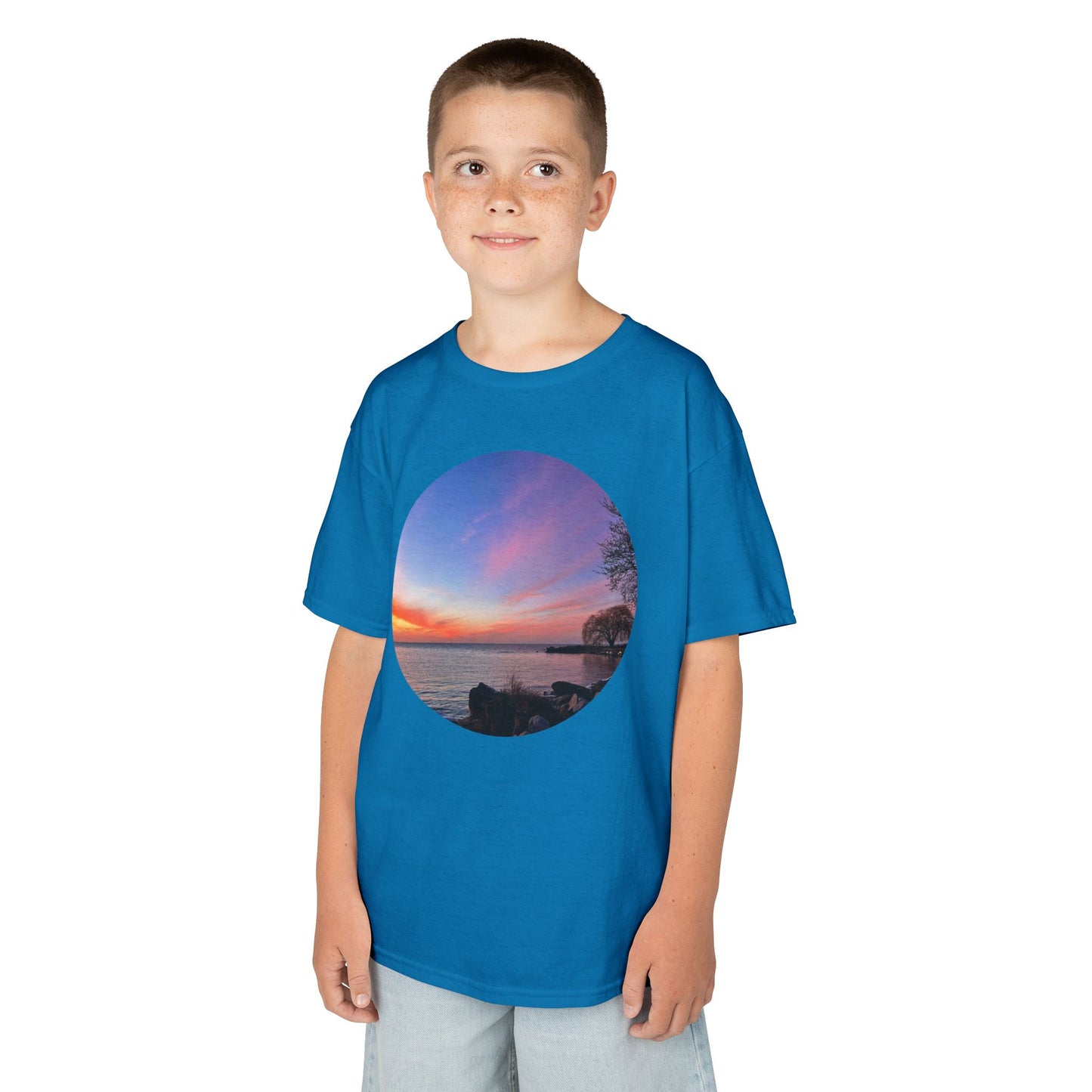 Sunset Orange • Kids Heavy Cotton™ Tee • 15 colors