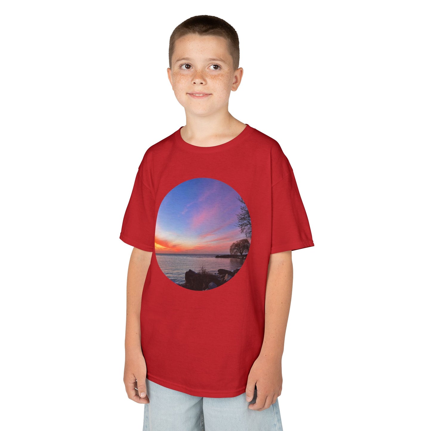 Sunset Orange • Kids Heavy Cotton™ Tee • 15 colors
