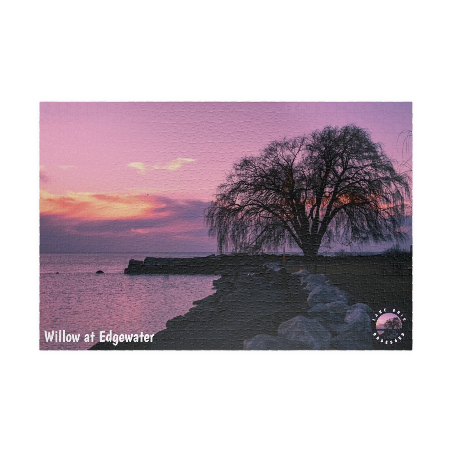 Dazzling Jigsaw Puzzle • "Willow at Edgewater" • 110, 252, 520, & 1014-Piece Puzzles
