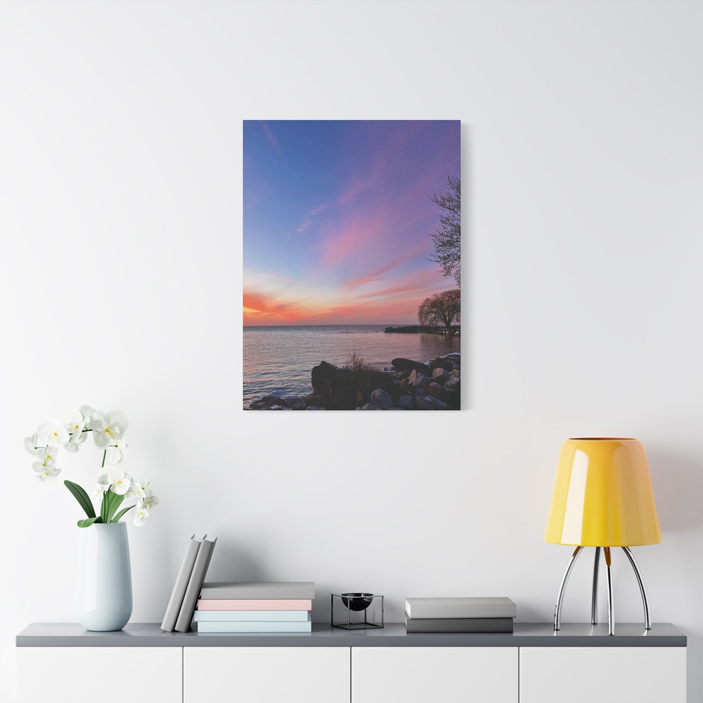 Colorful Canvas Print • "Willow at Edgewater" • Vertical or Horizontal orientations • Sizes from 8"x10" to 30"x40"