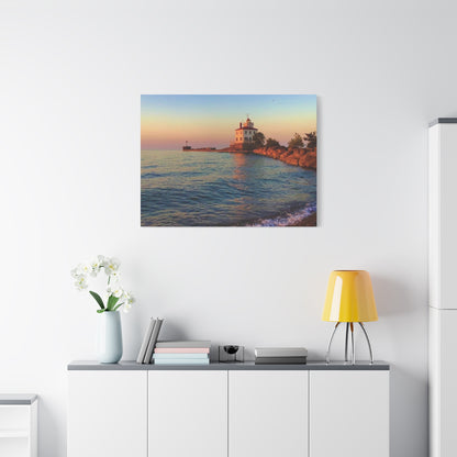 Colorful Canvas Print • "Lighthouse Glow" • Vertical or Horizontal orientations • Sizes from 8"x10" to 30"x40"