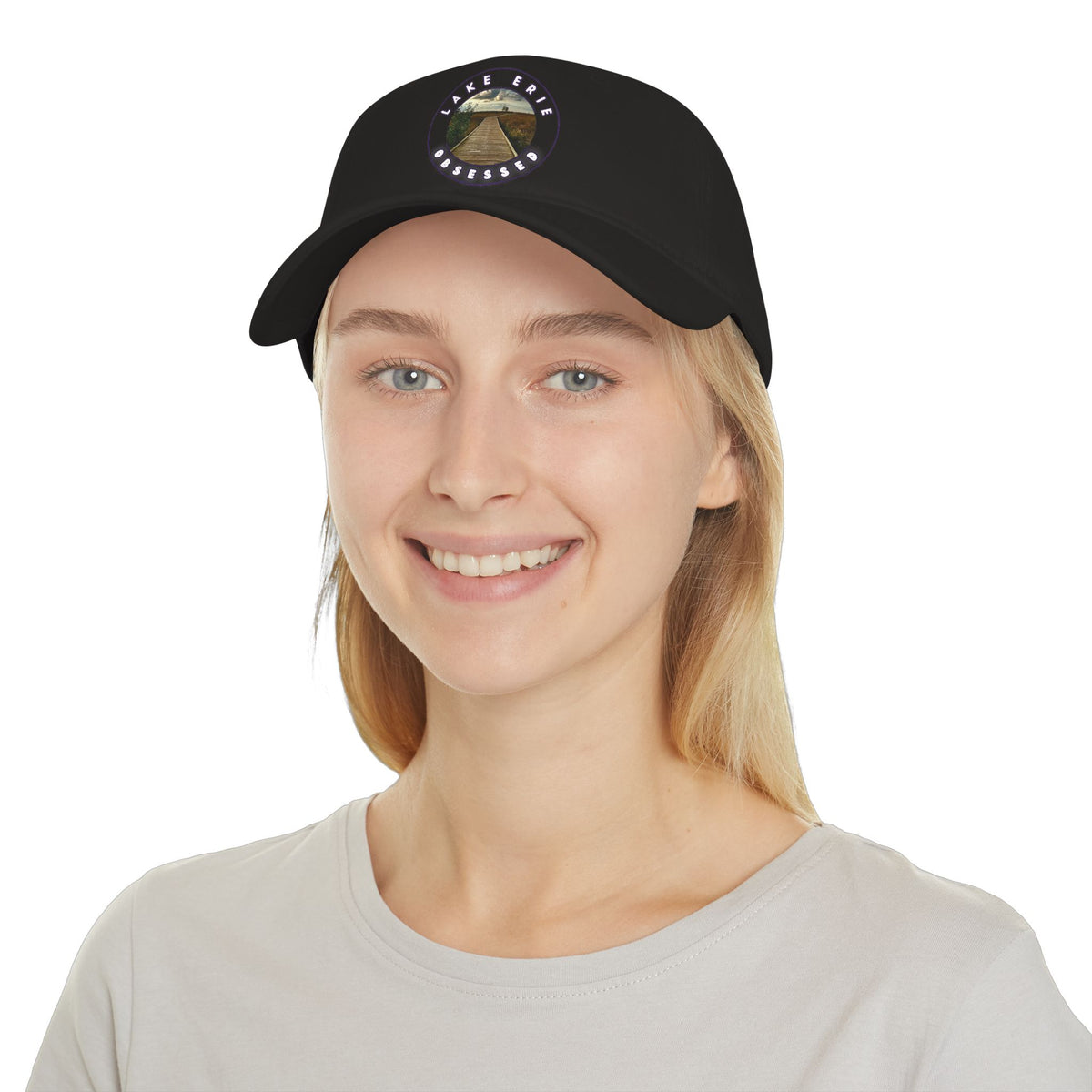 Casual Photo Baseball Cap • "Boardwalk to Erie" • 7 fabric colors