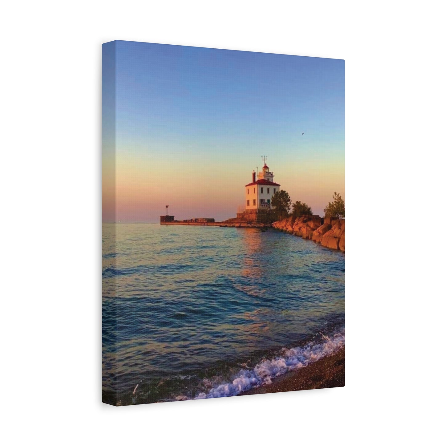 Colorful Canvas Print • "Lighthouse Glow" • Vertical or Horizontal orientations • Sizes from 8"x10" to 30"x40"
