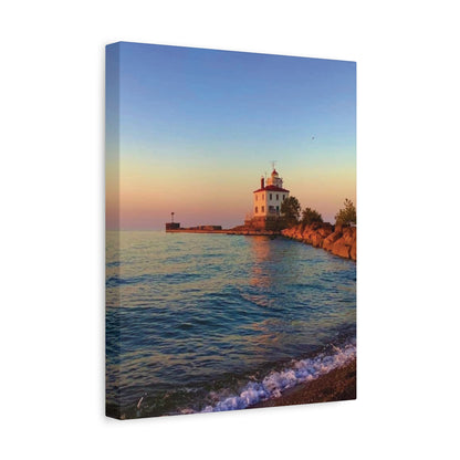 Colorful Canvas Print • "Lighthouse Glow" • Vertical or Horizontal orientations • Sizes from 8"x10" to 30"x40"