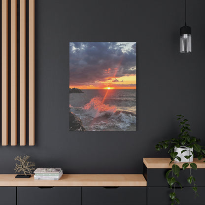 Colorful Canvas Print • "Fiery Splash at Avon Lake" • Vertical or Horizontal orientations • Sizes from 8"x10" to 30"x40"