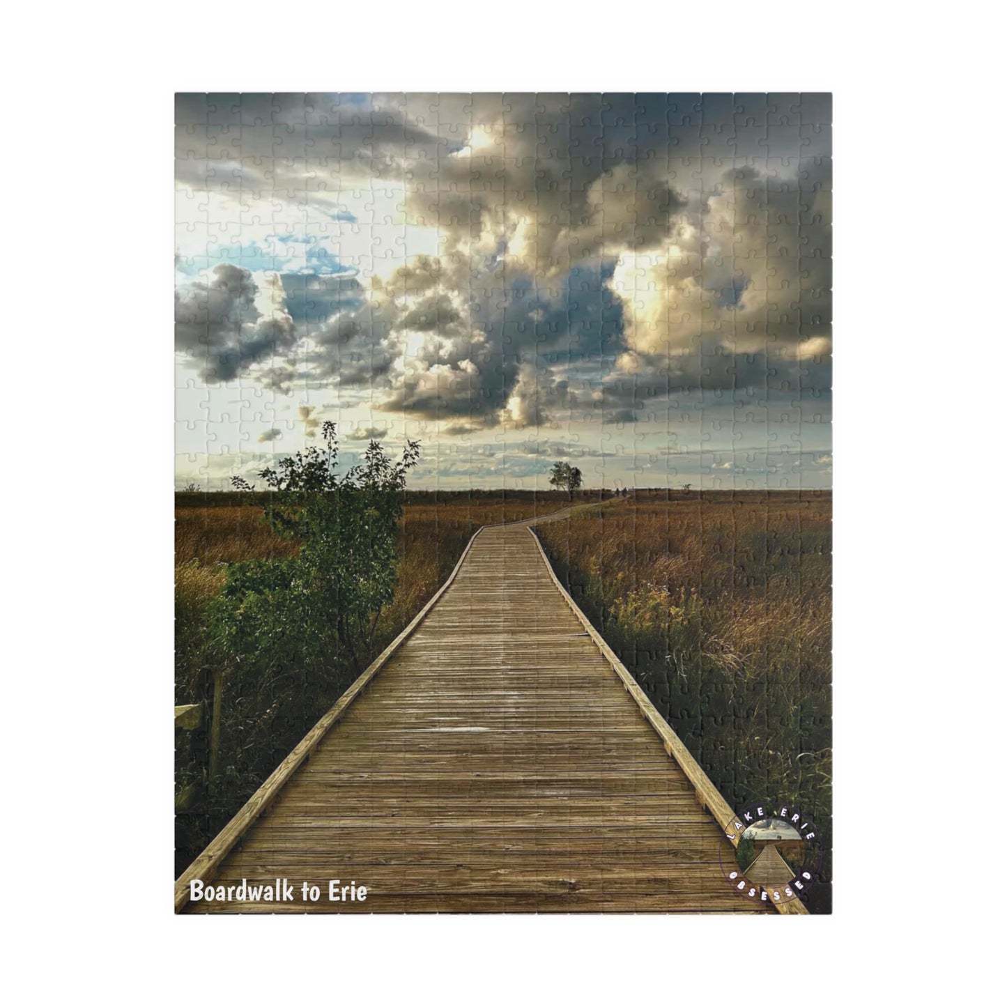 Dazzling Jigsaw Puzzle • "Boardwalk to Erie" • 110, 252, 520, & 1014-Piece Puzzles
