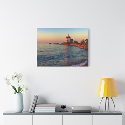 Colorful Canvas Print • "Lighthouse Glow" • Vertical or Horizontal orientations • Sizes from 8"x10" to 30"x40"