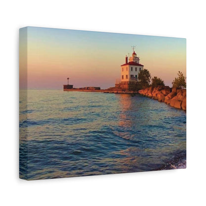Colorful Canvas Print • "Lighthouse Glow" • Vertical or Horizontal orientations • Sizes from 8"x10" to 30"x40"