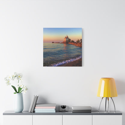 Colorful Canvas Print • "Lighthouse Glow" • Vertical or Horizontal orientations • Sizes from 8"x10" to 30"x40"
