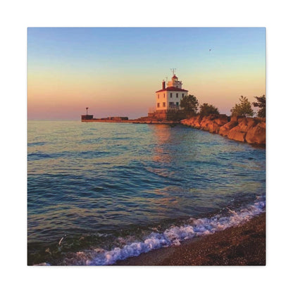 Colorful Canvas Print • "Lighthouse Glow" • Vertical or Horizontal orientations • Sizes from 8"x10" to 30"x40"