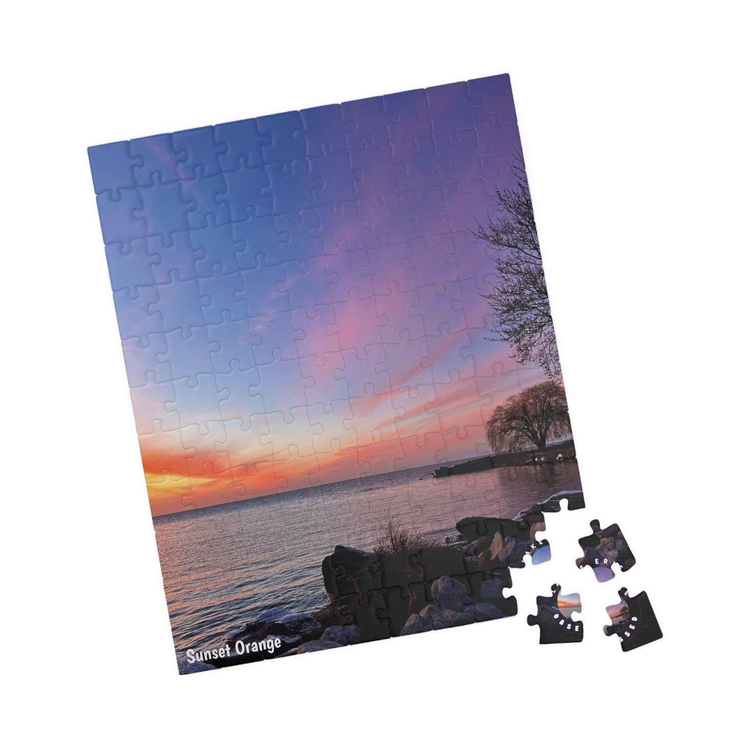 Dazzling Jigsaw Puzzle • "Sunset Orange" • 110, 252, 520, & 1014-Piece Puzzles