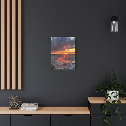 Colorful Canvas Print • "Fiery Splash at Avon Lake" • Vertical or Horizontal orientations • Sizes from 8"x10" to 30"x40"
