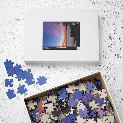 Dazzling Jigsaw Puzzle • "Sunset Orange" • 110, 252, 520, & 1014-Piece Puzzles
