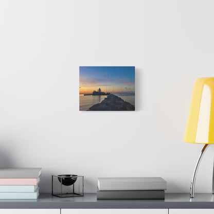 Colorful Canvas Print • "Breakwater Birds" • Vertical or Horizontal orientations • Sizes from 8"x10" to 30"x40"